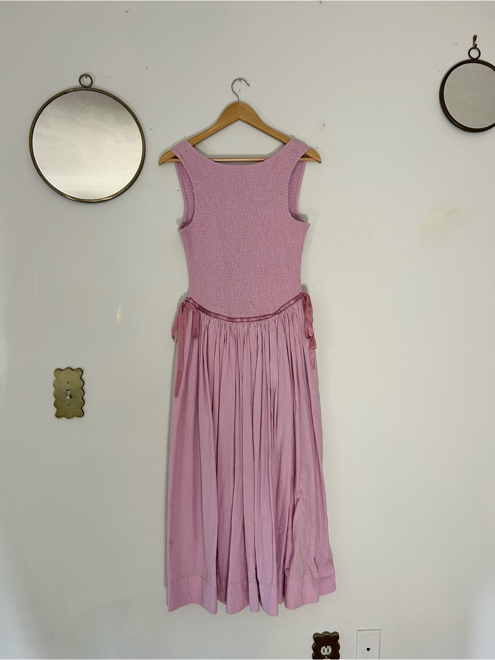Free People Pink Midi Dress